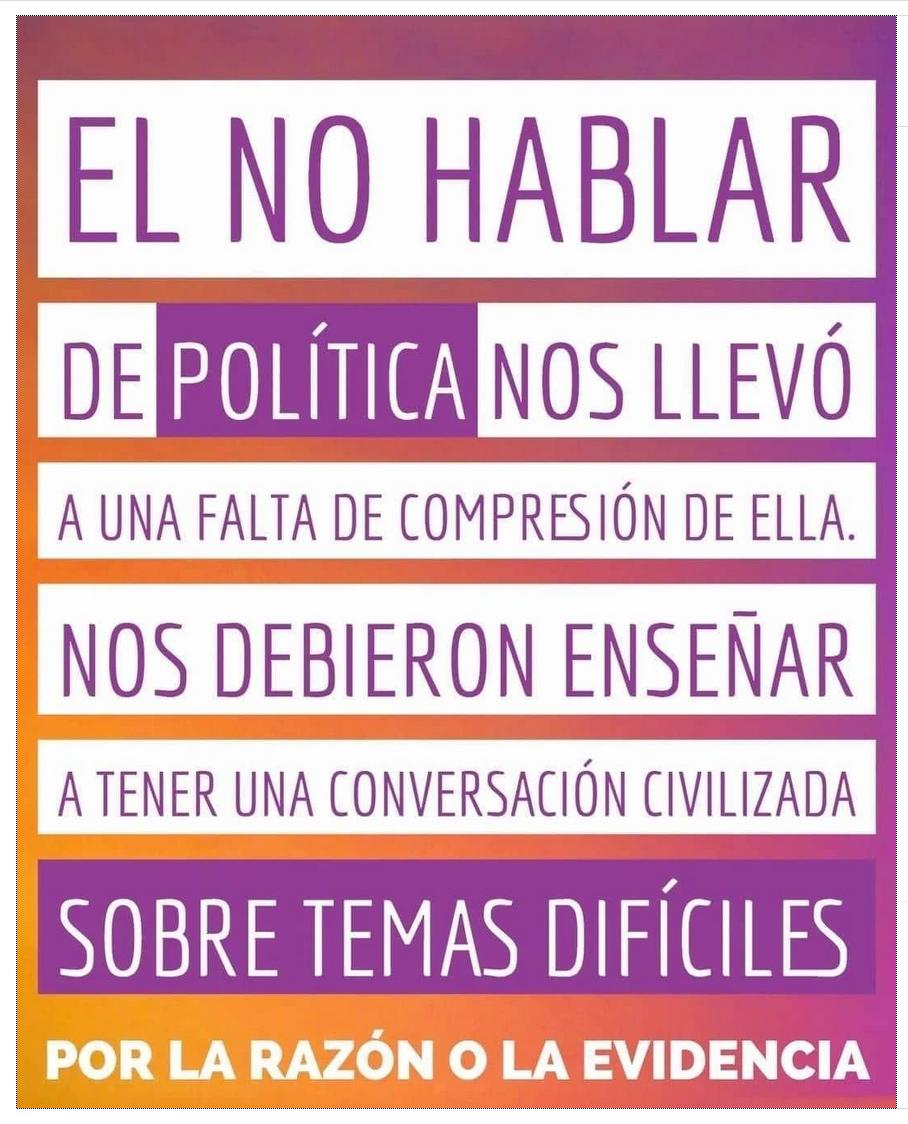 HABLAR DE POLITICA