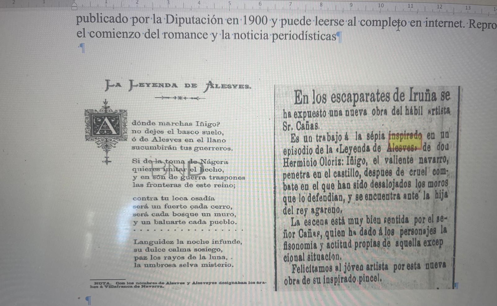 LA LEYENDA DE ALESVES