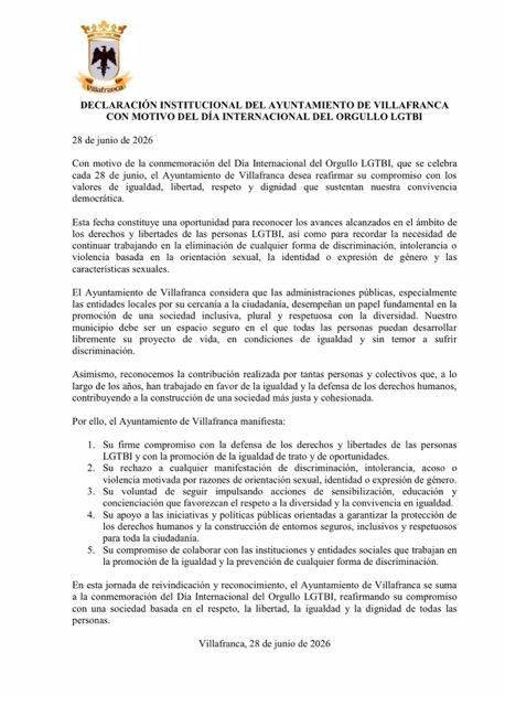 DIA INTERNACIONAL DEL ORGULLO LGTBI