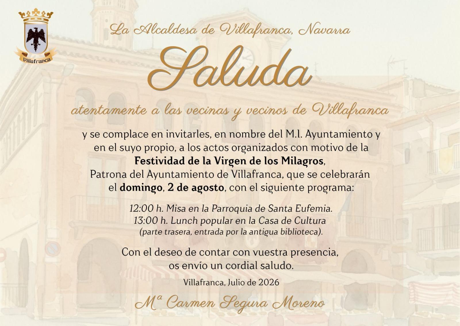 A VUESTRA CONSIDERACIÓN