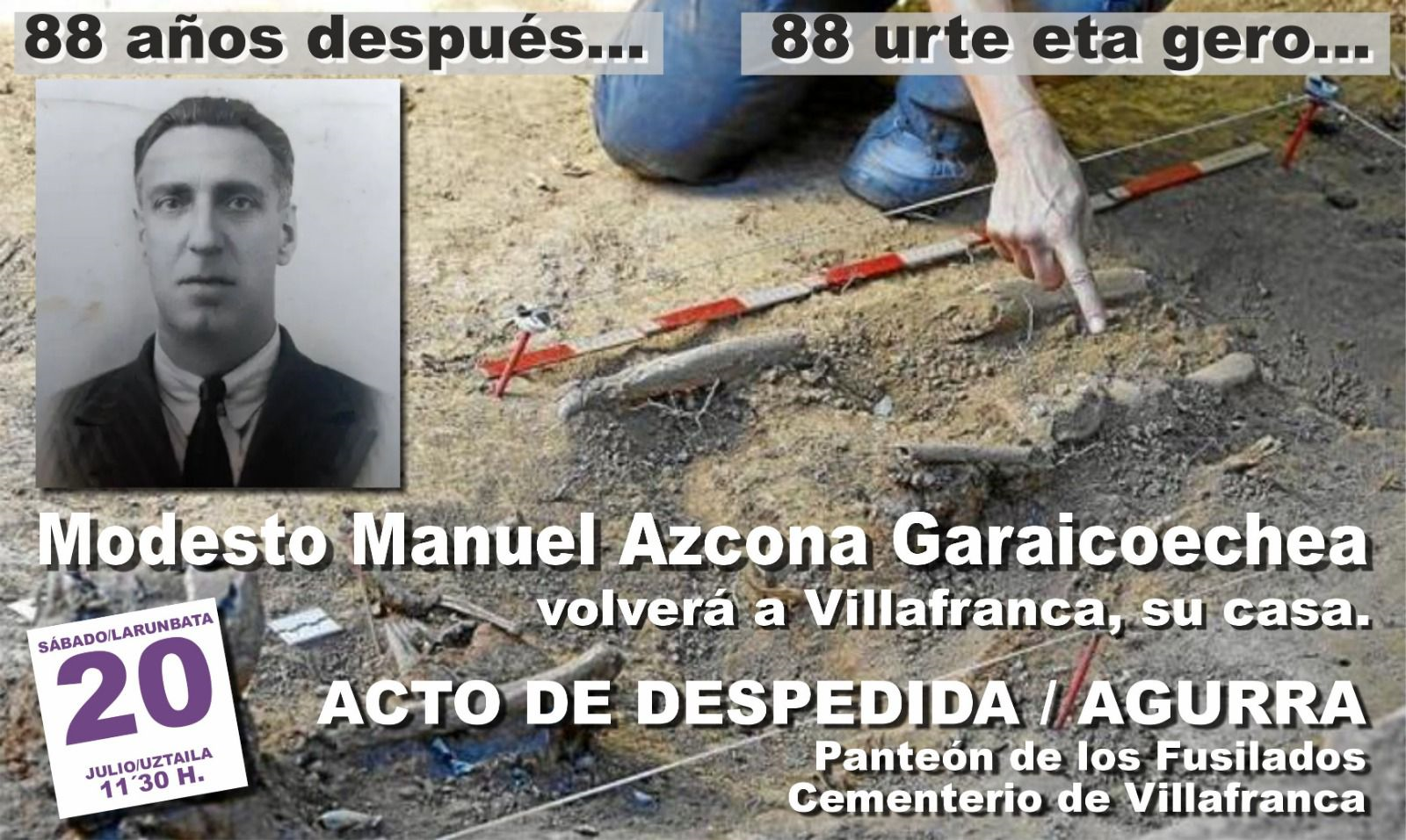 Homenaje en Villafranca: Manuel Modesto Garaicoechea (II)